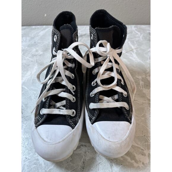 Converse Chuck Taylor All Star Lugged Platform Black Sneakers Women’s Size 7.5 - Picture 8 of 10